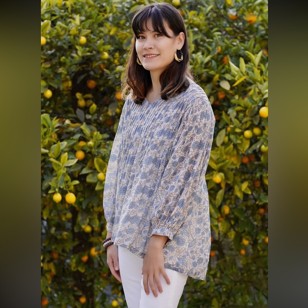 Dolma Cotton Flowy Top Size Medium